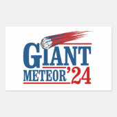 Giant Meteor 2024 Rechthoekige Sticker (Voorkant)