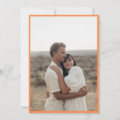 Giant Monogram Ampersand Perzik Sinaasappel Roze B Kaart (Achterkant)