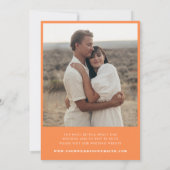 Giant Monogram Ampersand Perzik Sinaasappel Roze B Kaart (Achterkant)