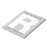 Giant Monogram Initiaal van het bureau van het Not Notitieblok (Linkerzijde)