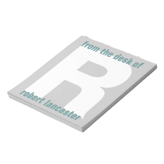 Giant Monogram Initiaal van het bureau van het Not Notitieblok (Linkerzijde)