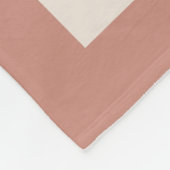 Giant Monogram op Terra Cotta Background Throw Fleece Deken (Hoek)