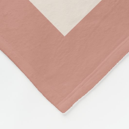 Giant Monogram op Terra Cotta Background Throw Fleece Deken (Hoek)