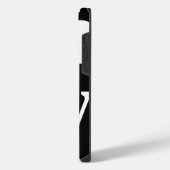 Giant Monogram Simple Black en White iPhone Hoesje (Linkerkant)