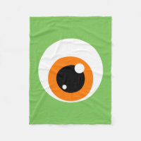 Giant Monster Eye Fleece Deken