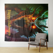 Giant Monster Halloween Achtergrond Wandkleed (In Situ (horizontaal))