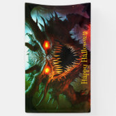 Giant Monster Halloween Banner (Verticaal)