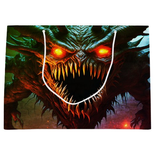 Giant Monster Halloween Gift Bag Groot Cadeauzakje (Voorkant)