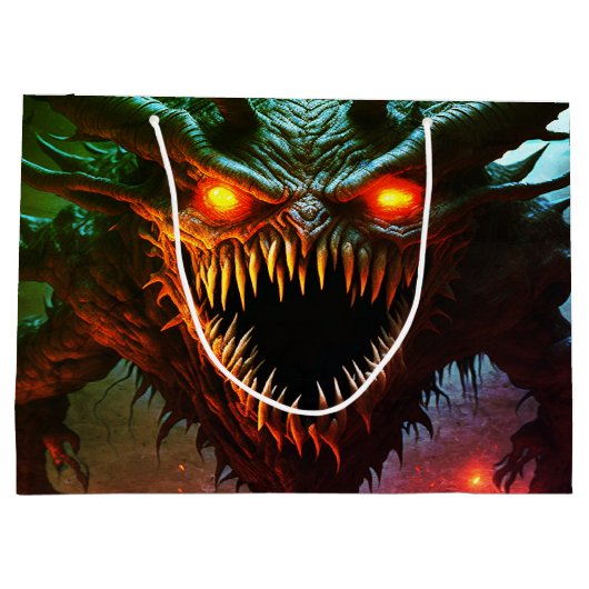 Giant Monster Halloween Gift Bag Groot Cadeauzakje (Achterkant)