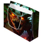 Giant Monster Halloween Gift Bag Groot Cadeauzakje (Voorkant Gekanteld)