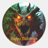 Giant Monster Halloween Sticker (Voorkant)