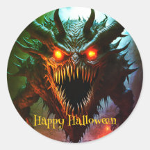 Giant Monster Halloween Sticker