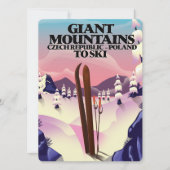 Giant Mountains Poland reisposter. (Voorkant)