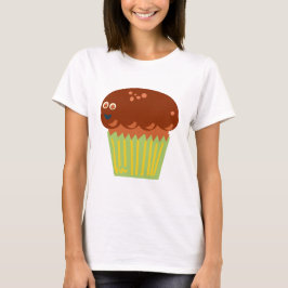 Giant Muffin Karakter Grappige Cartoon T-shirt