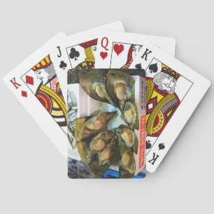 Giant Mussels Tsukiji Fish Market, Tokyo, Japan Pokerkaarten