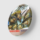 Giant Mussels Tsukiji Fish Market, Tokyo, Japan Ronde Klok (Hoek)