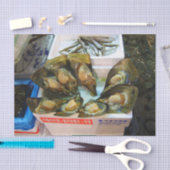 Giant Mussels Tsukiji Fish Market, Tokyo, Japan Tissuepapier (Craft)