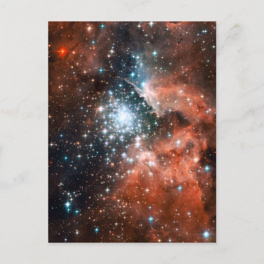 Giant Nebula Star Cluster Space Briefkaart (Voorkant)