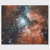 Giant Nebula Star Cluster Space Natuur Cadeaupapier (Vlak)