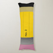 Giant No. 2 Potlood Body Kussen - Personaliseer he (Voorkant Verticaal)