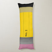 Giant No. 2 Potlood Body Kussen - Personaliseer he (Achterkant (Verticaal))