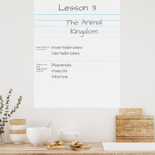 Giant Note Paper Gepersonaliseerd Visual Aid Schoo Poster (Keuken)
