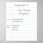 Giant Note Paper Gepersonaliseerd Visual Aid Schoo Poster (Voorkant)