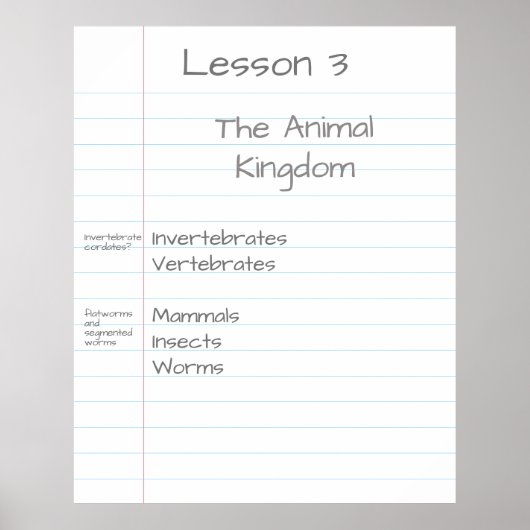 Giant Note Paper Gepersonaliseerd Visual Aid Schoo Poster (Voorkant)