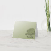 Giant Oak op Green Field Note Kaart (Voorkant)