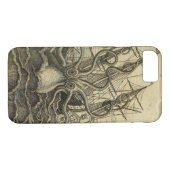 Giant Octopus  1801 Etching Case-Mate iPhone Case (Achterkant (Horizontaal))