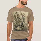 Giant Octopus 1801 Etching T-shirt (Voorkant)