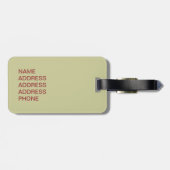 Giant Octopus Bagagelabel (Achterkant horizontaal)