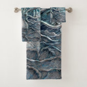 Giant Octopus Blue Zee Monster Sailboat Bad Handdoek (Insitu)