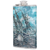 Giant Octopus Blue Zee Monster Sailboat Heupfles (Links)