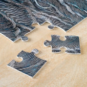 Giant Octopus Blue Zee Monster Sailboat Legpuzzel (Zijkant)