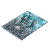 Giant Octopus Blue Zee Monster Sailboat Notitieboek (Linkerzijde)