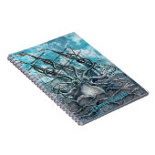 Giant Octopus Blue Zee Monster Sailboot Monogram Notitieboek (Rechterzijde)