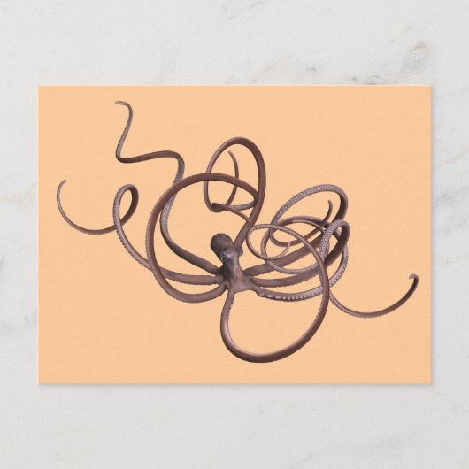 Giant Octopus Briefkaart (Voorkant)
