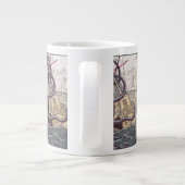 Giant Octopus & Capsizing Boat Bone China Grote Koffiekop (Achterkant)