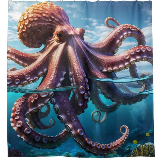 Giant Octopus Douchegordijn (Voorkant)