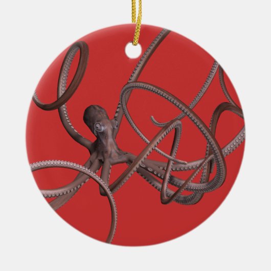 Giant Octopus Keramisch Ornament (Voorkant)
