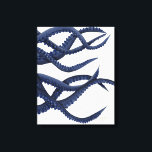 Giant Octopus Tentacles Canvas Afdruk<br><div class="desc">Een geweldige Octopus Blue Triptych van Fab Funky. Voorziet een goed beeld van de tentakels van een octopus.|191129D</div>
