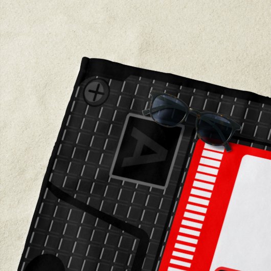 Giant Old School Cassette personaliseer de keukenh Strandlaken (In situ)