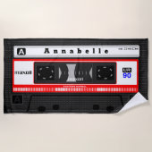 Giant Old School Cassette personaliseren Strandlaken (Voorkant)