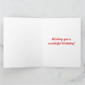Giant Oversized Cupcake Happy Birthday Kaart (Binnen)