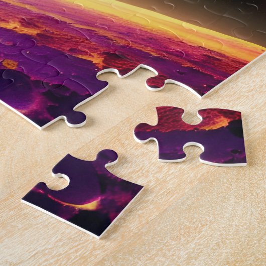 Giant Paars en Roze Cosmos Universe Fun Fantasy Legpuzzel (Zijkant)