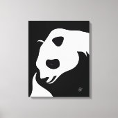 Giant Panda Abstract Canvas afdrukken (Voorkant)