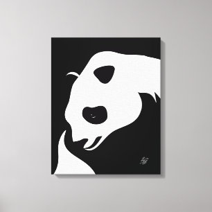 Giant Panda Abstract Canvas afdrukken
