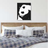 Giant Panda Abstract Canvas afdrukken (Insitu (Slaapkamer))