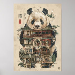Giant Panda Anatomy Poster   Onderwijskunde I